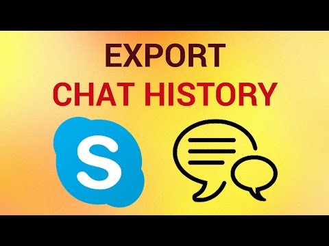 How to Export Skype Chat History How to Export Skype Chat History