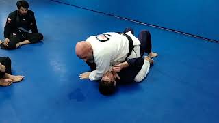 Mounted Cross Collar Choke. Roger Gracie Choke. Professor Cassio