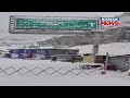 Koksar Area In Lahaul-Spiti District Of Himachal Pradesh Receives Fresh Snowfall