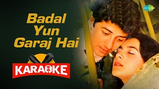 Badal Yun Garajta Hai - Karaoke with Lyrics | Lata Mangeshkar,Shabbir Kumar | R.D. Burman