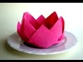 Napkin folding rose - How to fold napkins - Easy tutorial