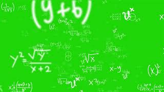 4K Math Background Greenscreen effect Chromakey Copyright free