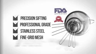 Procizion Stainless Steel Fine Mesh Strainers - All Purpose Colander Sieve