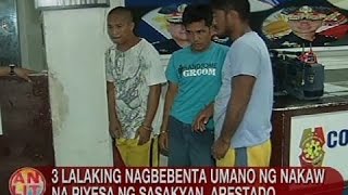 3 lalaking nagbebenta umano ng nakaw na piyesa ng sasakyan, arestado