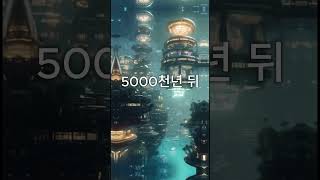 AI가 상상한 한국의 100000년 뒤 모습 변화