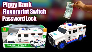 Cash Truck Piggy Bank with Fingerprint Scanner | Piggy Bank for Kids