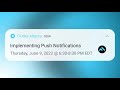 Push it Real Good; Implementing Push Notifications