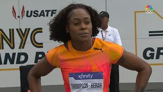 OMG Greatest 100M history Elaine thompson herah destroyed by favour Ofili