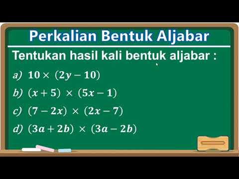 Cara Mudah Perkalian Bentuk Aljabar - YouTube