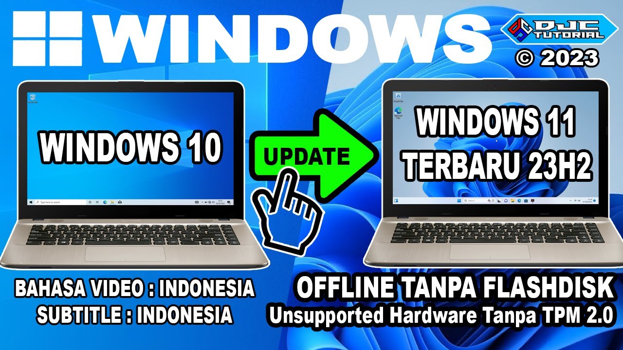 CARA UPDATE Windows 10 Ke Windows 11 23H2 Tanpa Install Ulang | Di ...