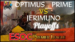 [AoE3] PLAYOFFS! (NN) OPTIMUS__PRIME vs (SKG) Jerimuno − The ESOC Premier League