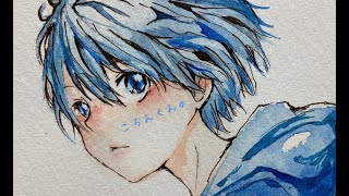 【すとぷり】ころんくん、描いてみた【水彩】イラストメイキング