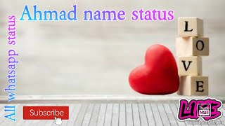 (Ahmad)name whatsapp status