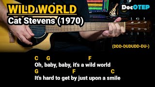 Wild World - Cat Stevens (1970) Easy Guitar Chords Tutorial with Lyrics