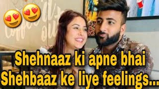 Shehnaaz Ki Feelings Bhai Shehbaaz Ke Liye ❤️ New Snap chat story