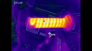 KOSO Heated Grip 5 level switch with thumb heater taken with FLIR ONE PRO USB-C