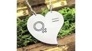 Heart Necklace - Lesbian Necklace \