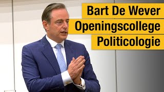 Bart De Wever op het Openingscollege Politicologie