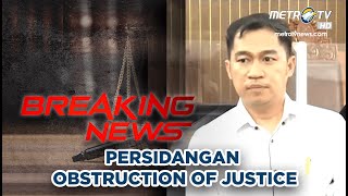 BREAKING NEWS [FULL] - Sidang Perdana Obstruction of Justice (Arif Rachman)