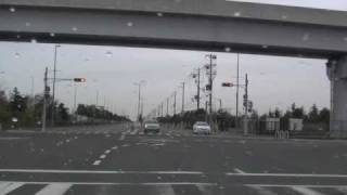 Japan Drive Hyogo 360p Kobe city road  Kobe Airport → Zeikan honcho mae　