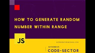 How to generate random number within a range in JavaScript - Math.random()