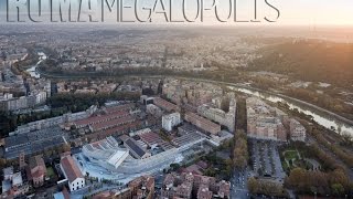 ROMA: Megalopoli Vista Dall'Alto. ROME: Megalopolis Seen From Above. HD