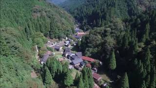 鳥取県智頭町板井原集落空撮