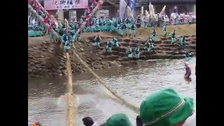 ２０１６年御柱祭前宮二　川越し