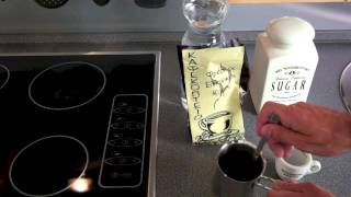 How to make a Greek Coffee metrio