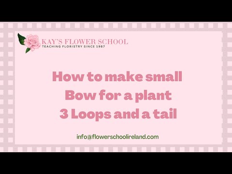 How to make a BOW to stick into an plant How to make a BOW to stick into an plant
