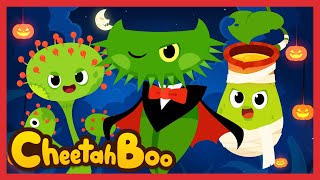 👻🧛Creepy Halloween in the Forest👻🧛 | 💥Monster Plants💥 | Nursery rhymes | Kids song |#Cheetahboo
