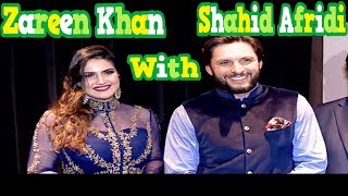 SHAHID AFRIDI AND ZAREEN KHAN IN T10 LEAGUE  - Zareen Super Fan of Shahid Afridi