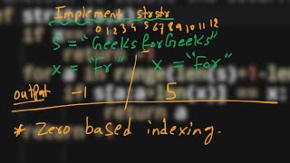 12.Implement STRSTR | String | Python | GFG | Must do coding Questions