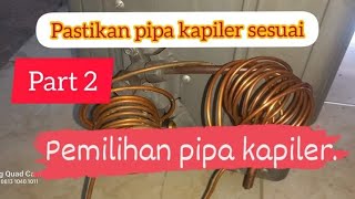 Menentukan panjang pendek pipa kapiler pada #acsplit #kulkas2pintu #chiller #frezer