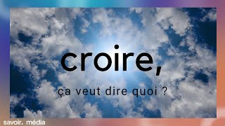 Croire, ça veut dire quoi? - Le sacré et la cité - Extrait