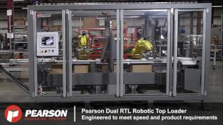 Pearson Packaging Systems - Tray Sleever and RTL Robotic Top Loader