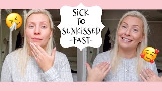HOW TO GO FROM SICK TO SUNKISSED - FAST!! | DRAB TO FAB | MAKE YOURSELF LOOK GOOD | BEING MRS DUDLEY