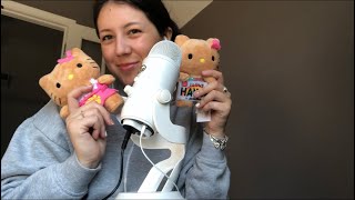 ASMR Shopping Haul: Hello Kitty 🐱🎀🪩 ✨|| tapping , scratching , whispers