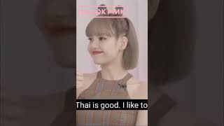 Lisa speaking thai, \