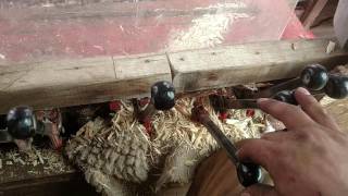 Peeling Logs With the MorBark Log peeler