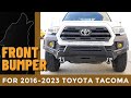 2016-2023 Toyota Tacoma Front Bumper install from Wolfstorm Offroad (WSATA01A103-1A+2B+3A)