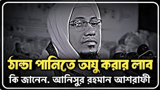 ঠান্ডা পানিতে অযু করার লাব কি জানেন|anisur Rahman asrafi latest waz