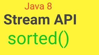 stream api in java 8 || stream() || sorted() || collect() || stream api program ||