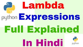 Python Lambda Expressions & Anonymous Functions [Python Tutorial] Learn Python Programming In Hindi