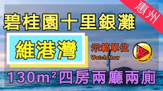 【港生物業】碧桂園十里銀灘∣維港灣∣130平示範單位∣四房兩廳兩廁∣海景單位∣包裝修∣最新23棟∣特價單位∣國際學校∣深圳東∣45分鐘到羅湖∣深圳城軌∣惠州南站∣惠東高鐵站∣投資自用∣代租代管