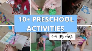 ACTIVITIES FOR 4-5 YEAR OLDS // PRESCHOOL ACTIVITIES FOR 4-5 YEAR OLDS