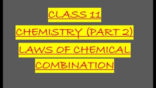 CLASS XI CHEMISTRY CH1 PART 2