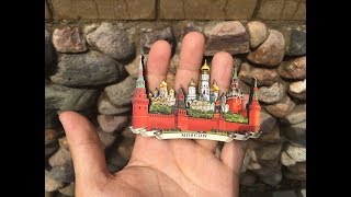 A magnet on the fridge. Kremlin wall. Souvenir from Moscow. Made of Russia