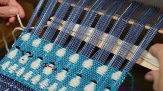 How to weave Snowmen on a rigid heddle loom