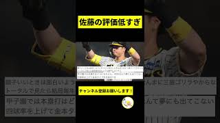 【阪神】佐藤輝明の評価がガチで低すぎるｗｗｗ【2chスレ】